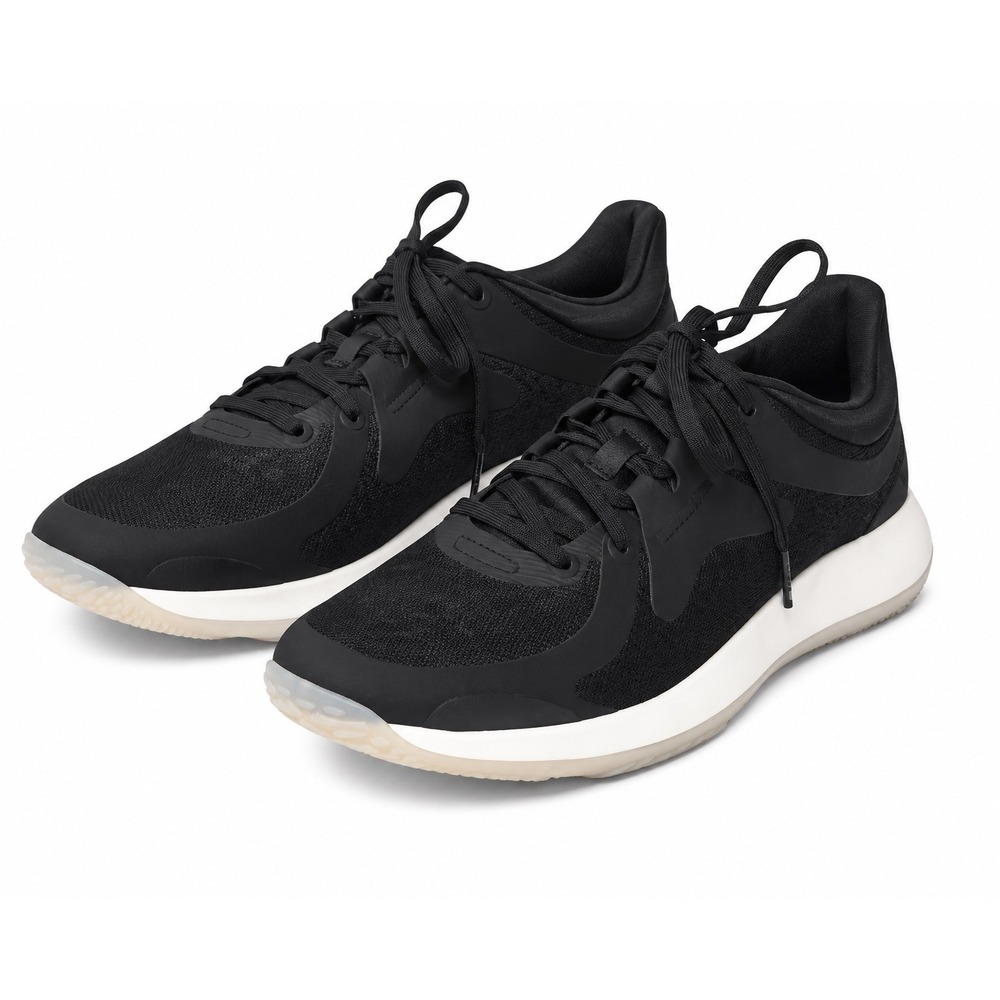 Lululemon strongfeel‎ train Womens 8.5 Workout Shoes Black sneaker lace up gym